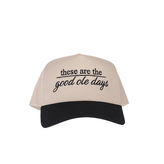 Good Ole Days Embroidered Trucker Hat