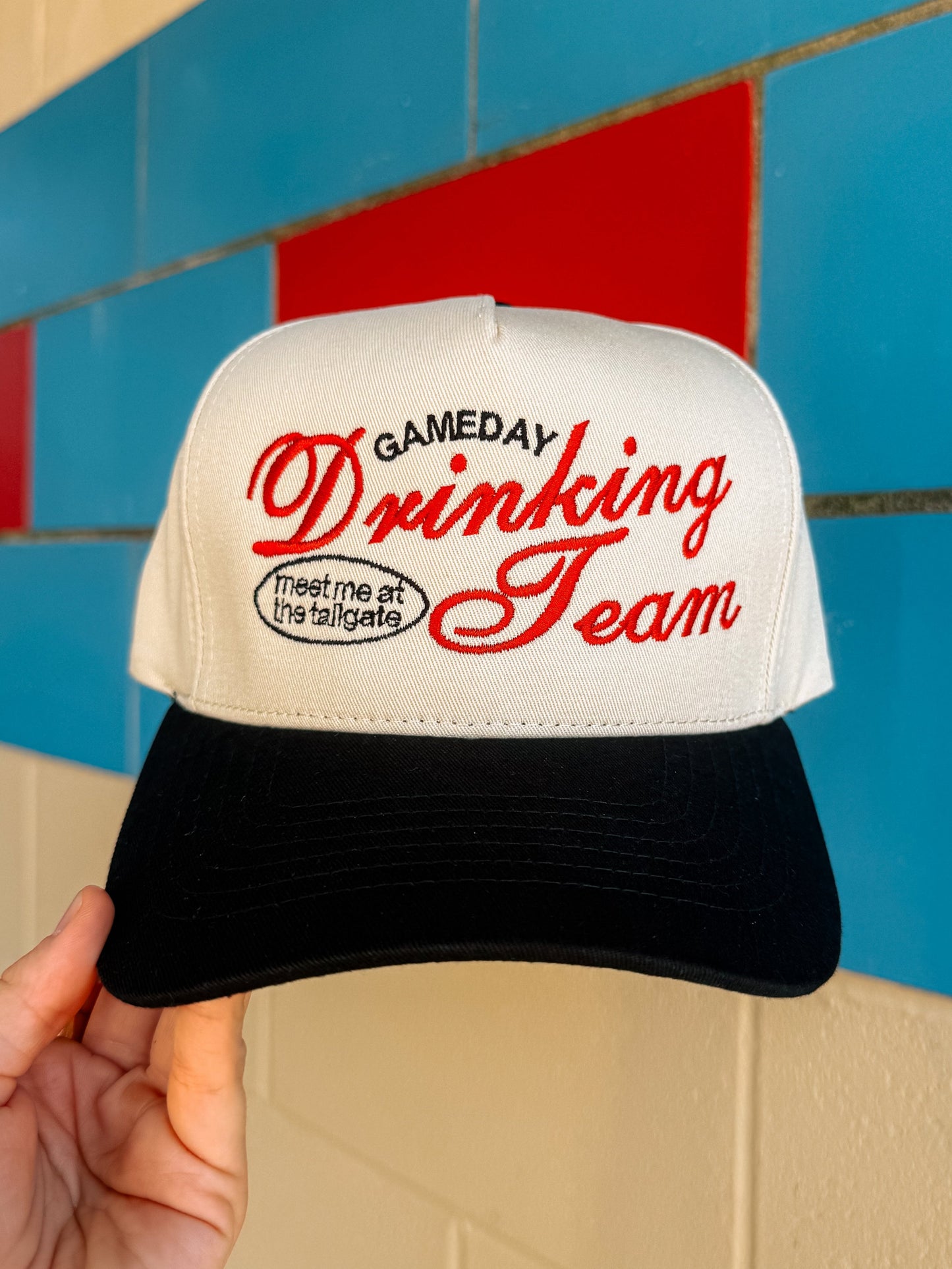 Drinking Team Embroidered Trucker Hat