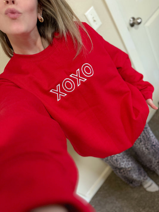 XOXO Embroidered Sweatshirt