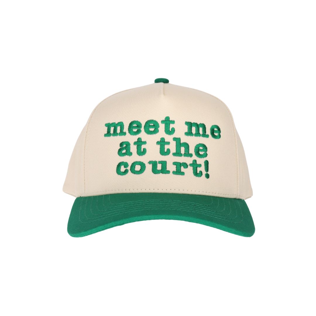 Meet At The Court Embroidered Trucker Hat