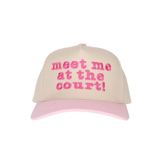 Meet At The Court Embroidered Trucker Hat