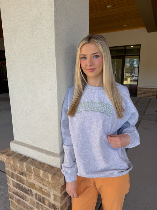 NURSE Embroidered Sweatshirt