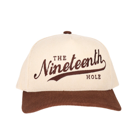 Nineteenth Hole Corduroy Embroidered Trucker Hat
