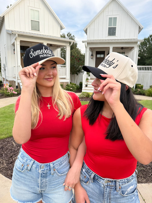Somebody's Problem Embroidered Trucker Hat
