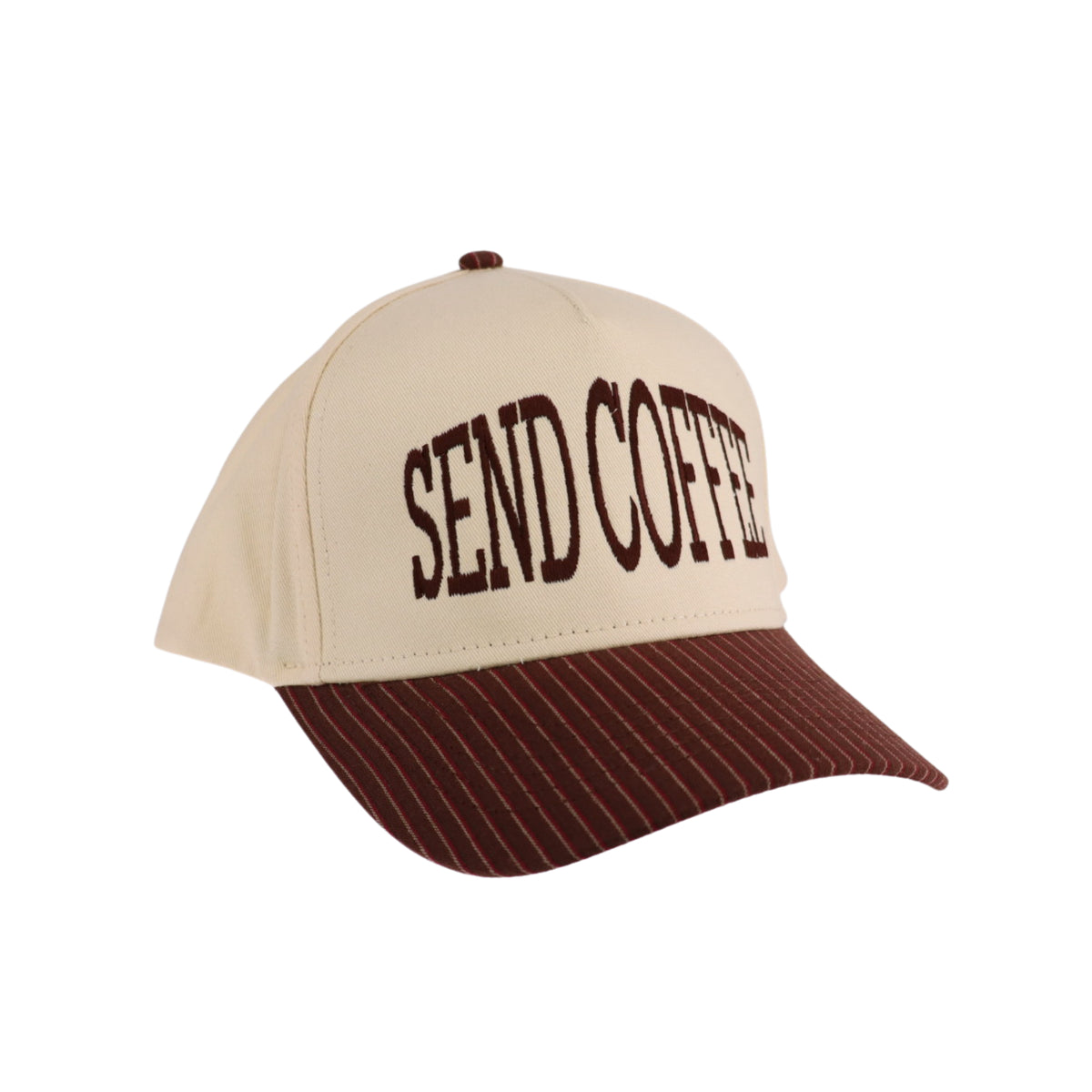 Send Coffee Embroidered Trucker Hat