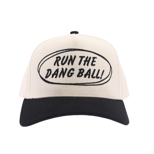 Run The Ball Embroidered Trucker Hat