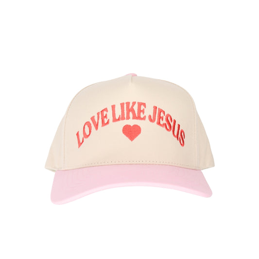 Love like Jesus Embroidered Trucker Hat