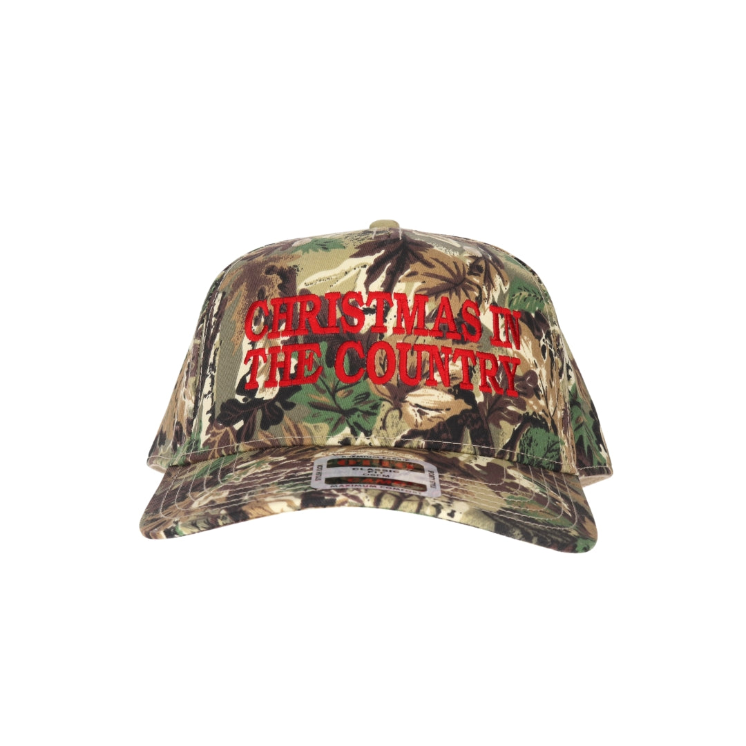 Christmas in the Country Embroidered Trucker Hat