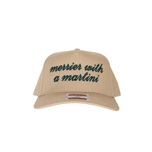 Merrier with a Martini Embroidered Trucker Hat