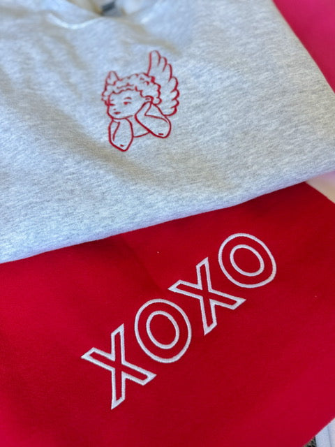 XOXO Embroidered Sweatshirt