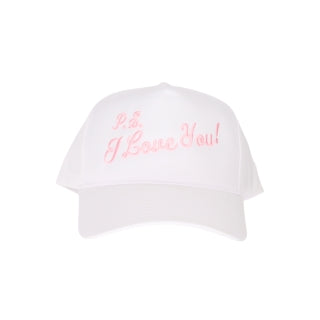 P.S I Love You! Embroidered Trucker Hat