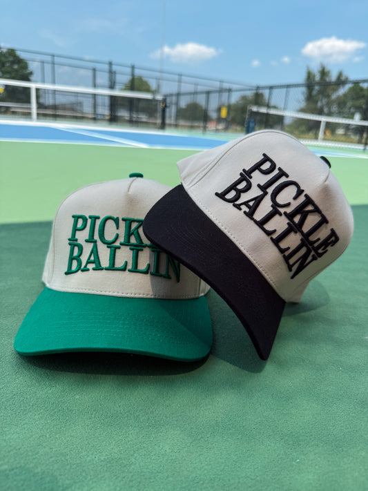 Pickle Ballin 3D Embroidered Trucker Hat