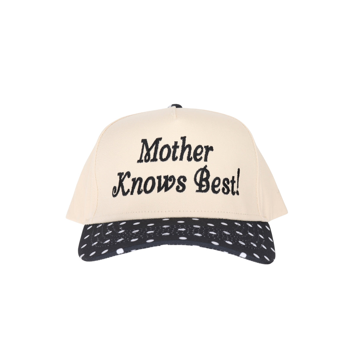 Mother Knows Best Embroidered Trucker Hat