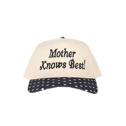 Mother Knows Best Embroidered Trucker Hat