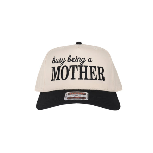 Busy Being Mother Embroidered Trucker Hat