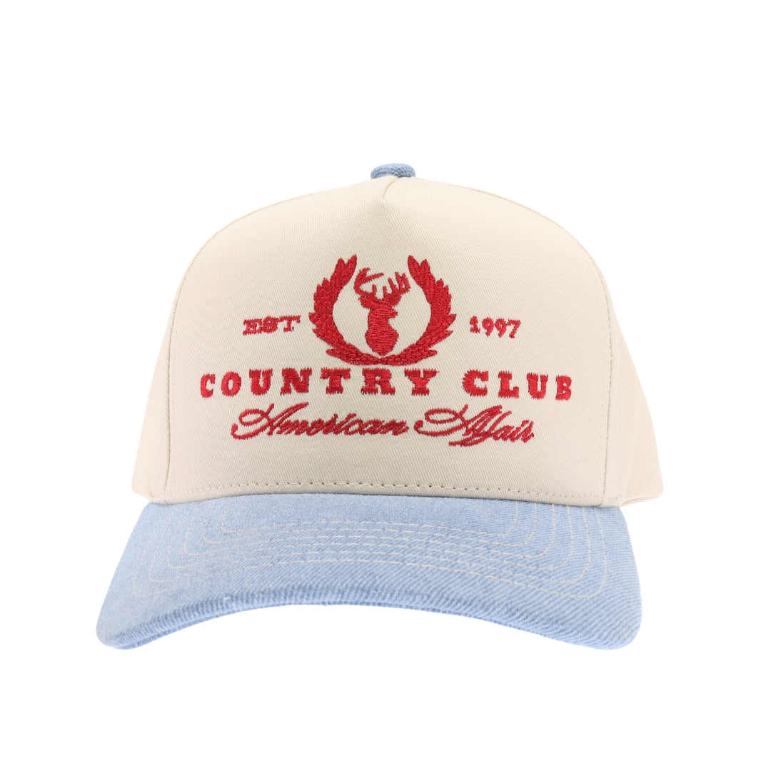 Country Club Embroidered Trucker Hat
