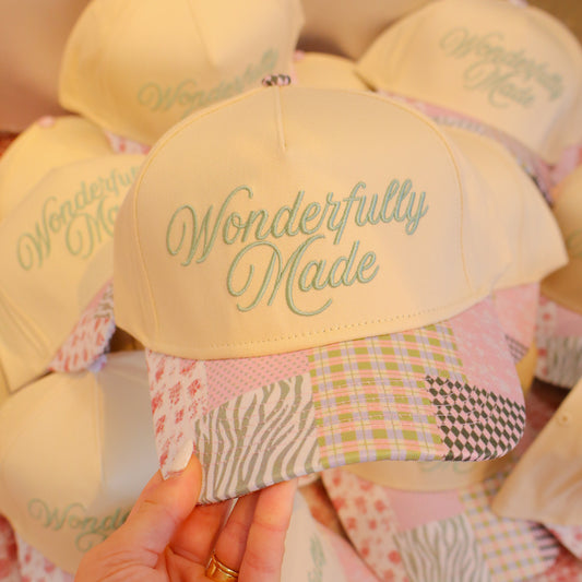 Wonderfully Made Embroidered Trucker Hat