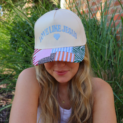 Love like Jesus Embroidered Trucker Hat