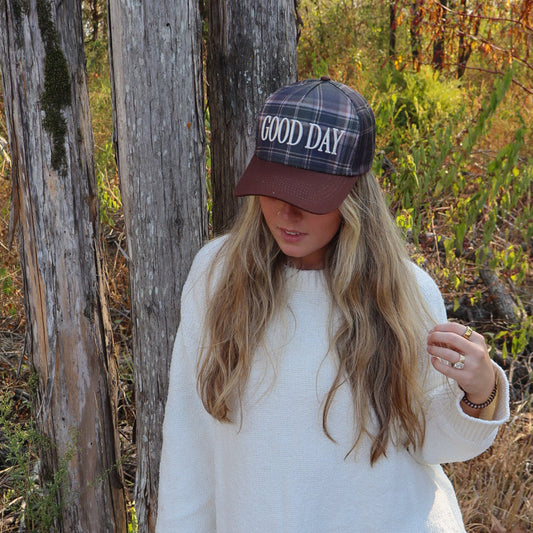 Good Day 3D Embroidered Trucker Hat