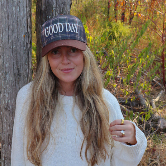 Good Day 3D Embroidered Trucker Hat