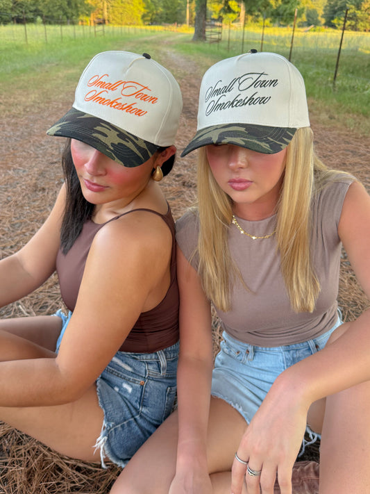 Small Town Smokeshow Embroidered Trucker Hat