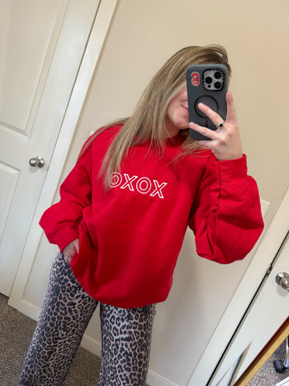 XOXO Embroidered Sweatshirt