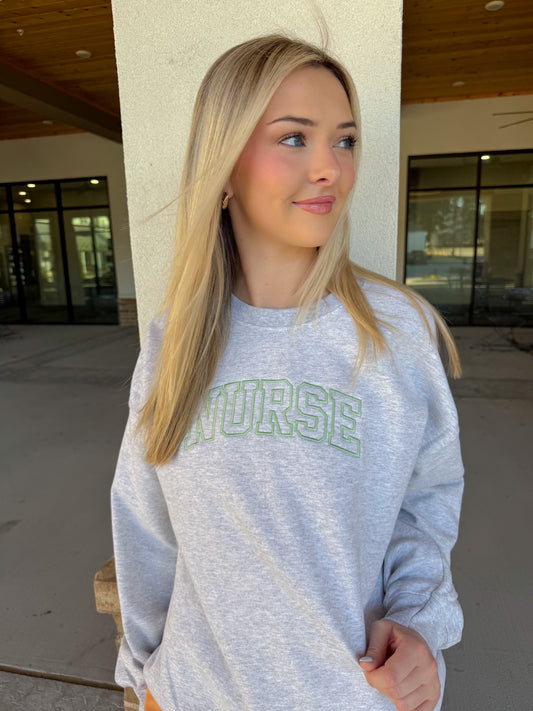 NURSE Embroidered Sweatshirt