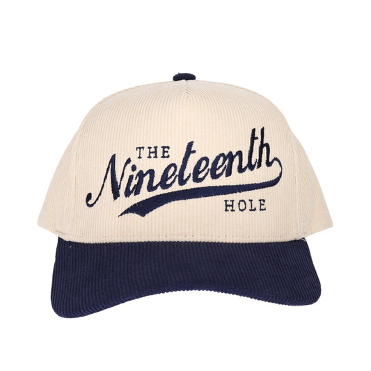 Nineteenth Hole Corduroy Embroidered Trucker Hat