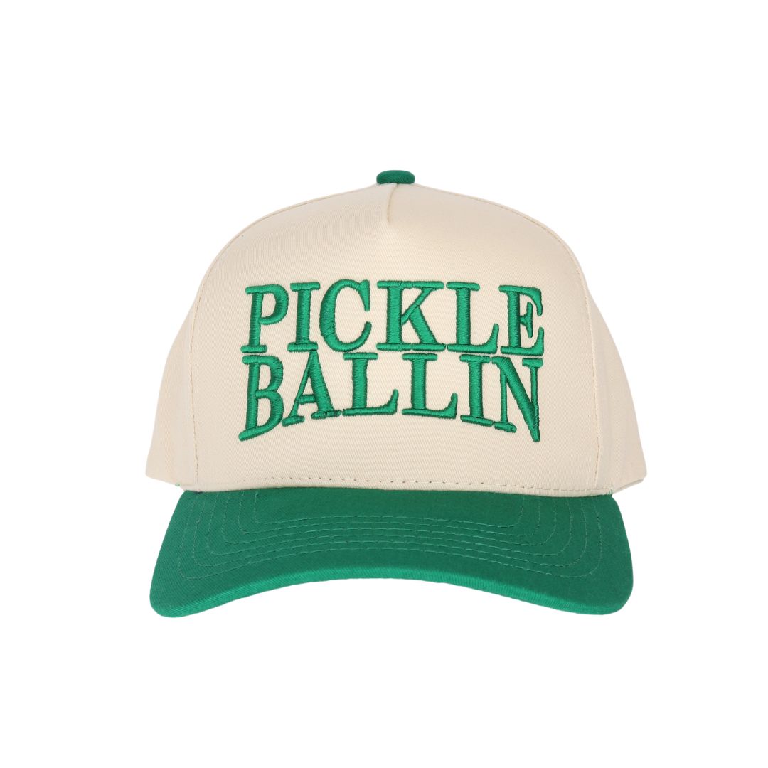 Pickle Ballin 3D Embroidered Trucker Hat