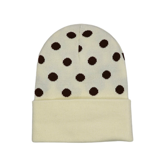 Polka Dot Cuffed Beanie
