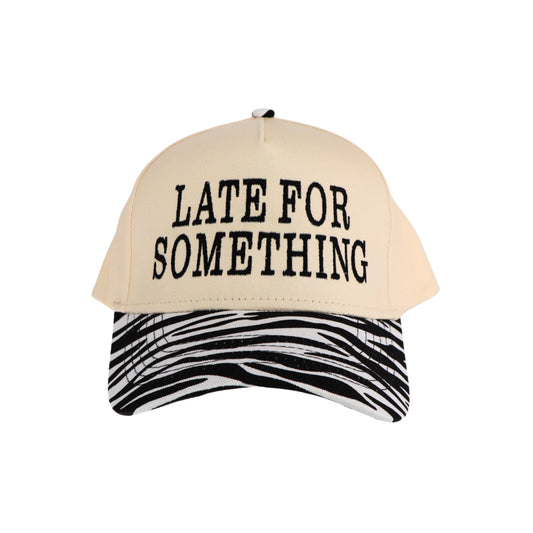 Late For Something Embroidered Trucker Hat