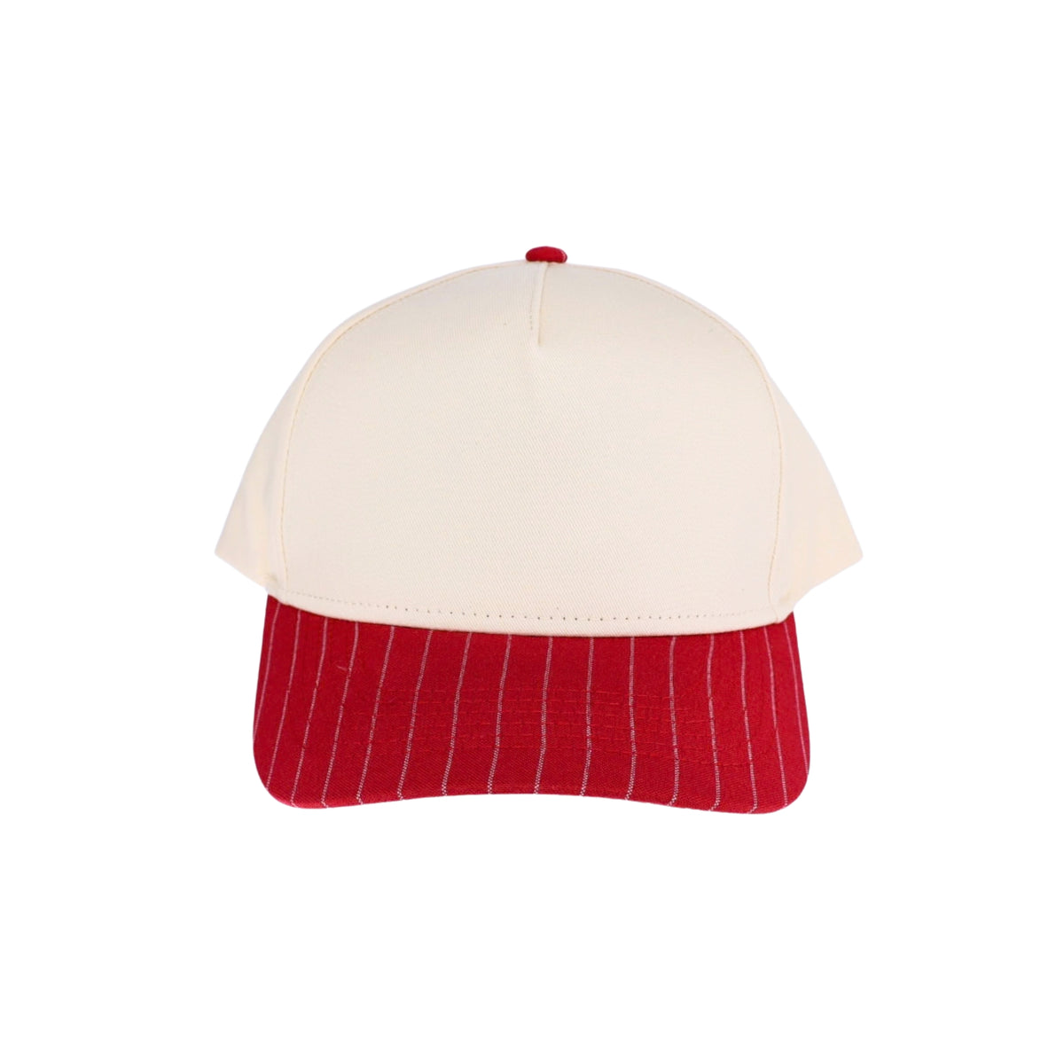 Red Wide Stripe Trucker Hat (Blank)