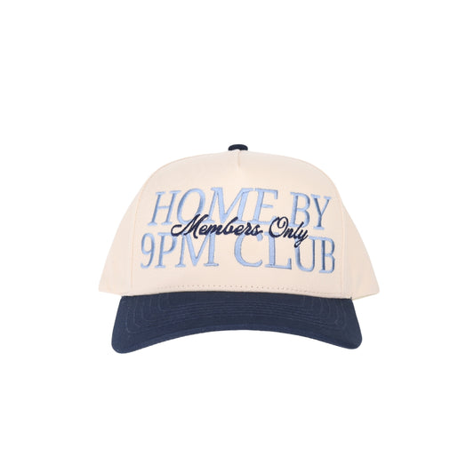 Home by 9PM Embroidered Trucker Hat