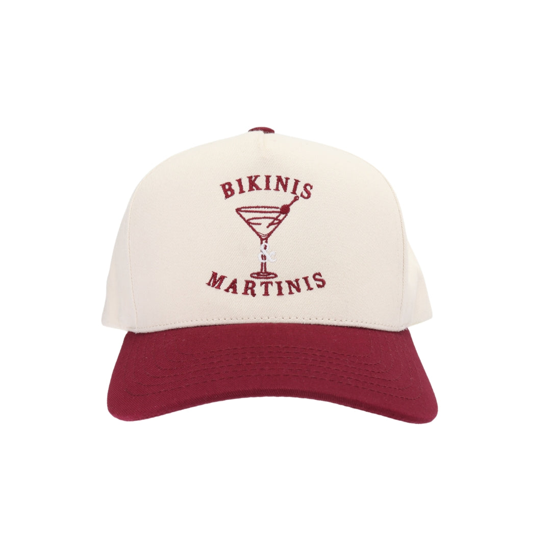Bikinis and Martinis Embroidered Trucker Hat