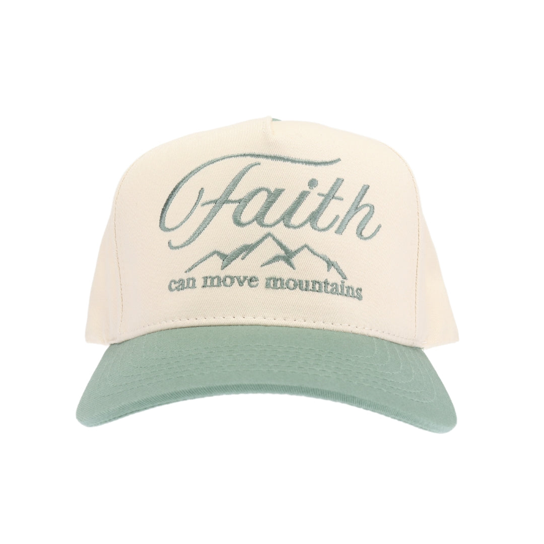 Faith Moves Mountains Embroidered Trucker Hat