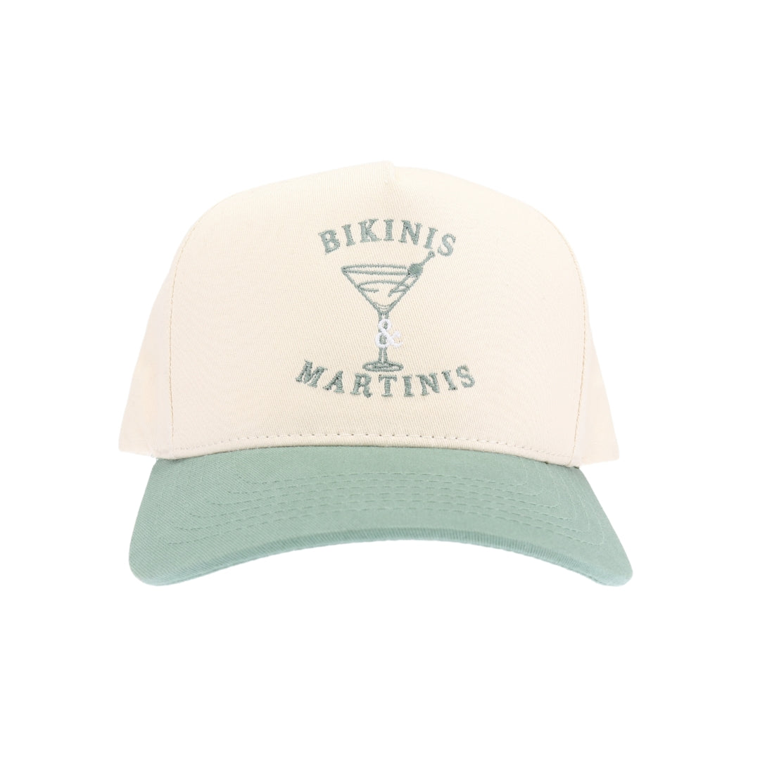 Bikinis and Martinis Embroidered Trucker Hat