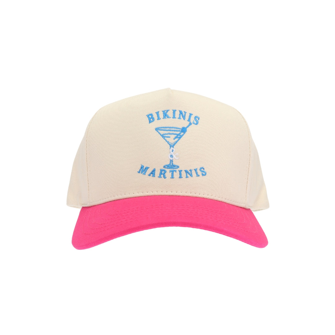 Bikinis and Martinis Embroidered Trucker Hat