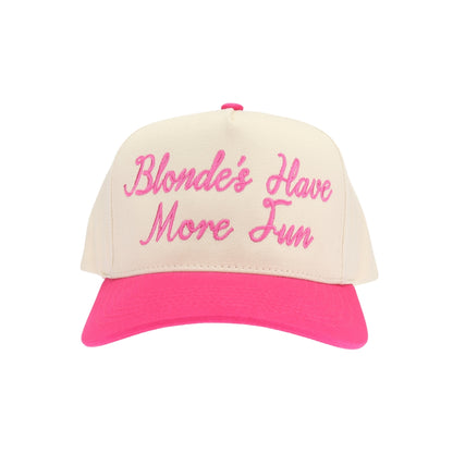 Blondes Have More Fun Embroidered Trucker Hat