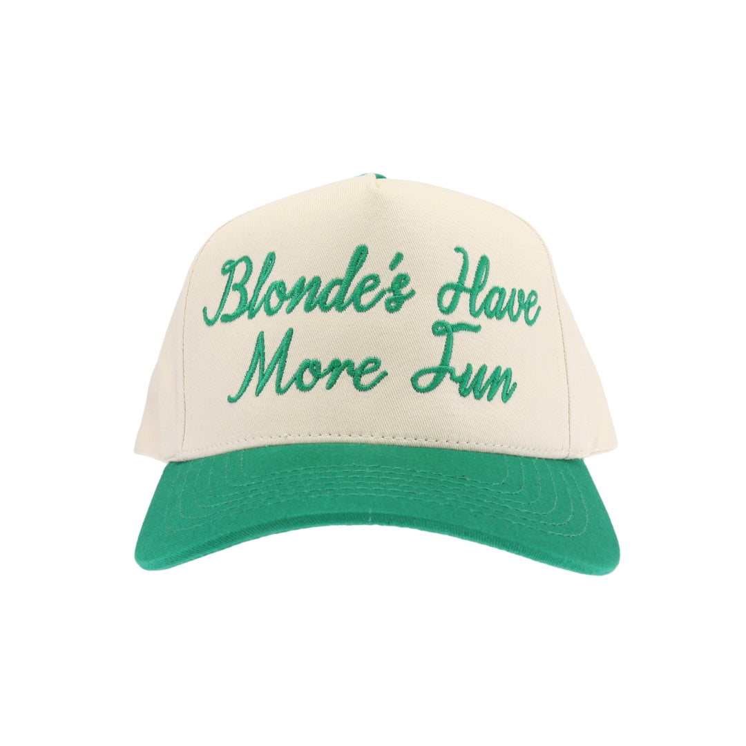 Blondes Have More Fun Embroidered Trucker Hat