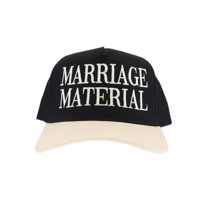 Marriage Material Embroidered Trucker Hat