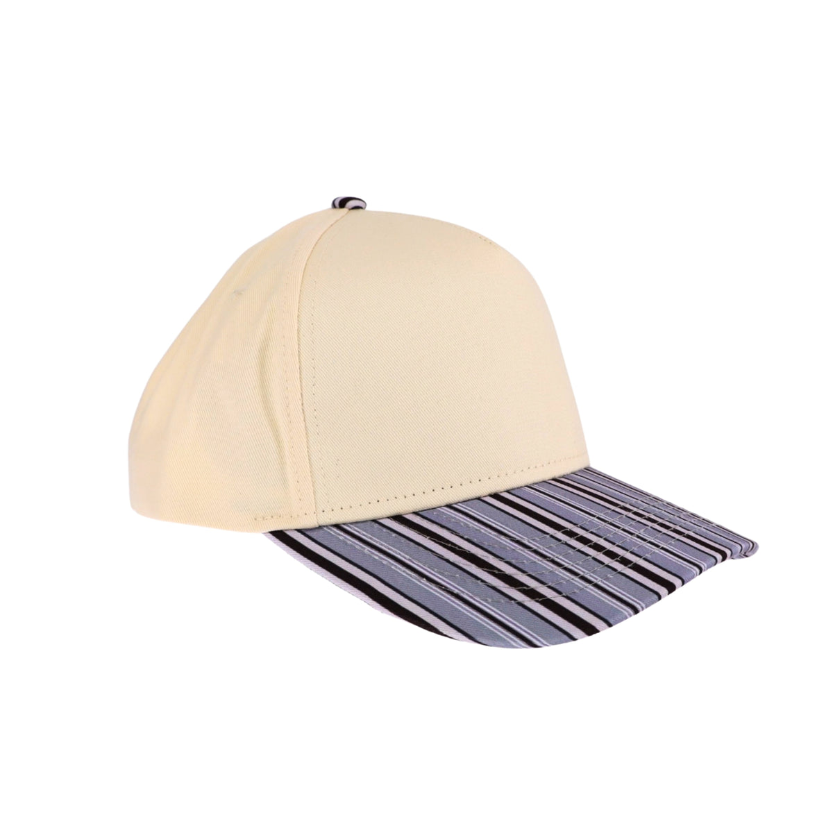Brown and Blue Stripe Trucker Hat (Blank)