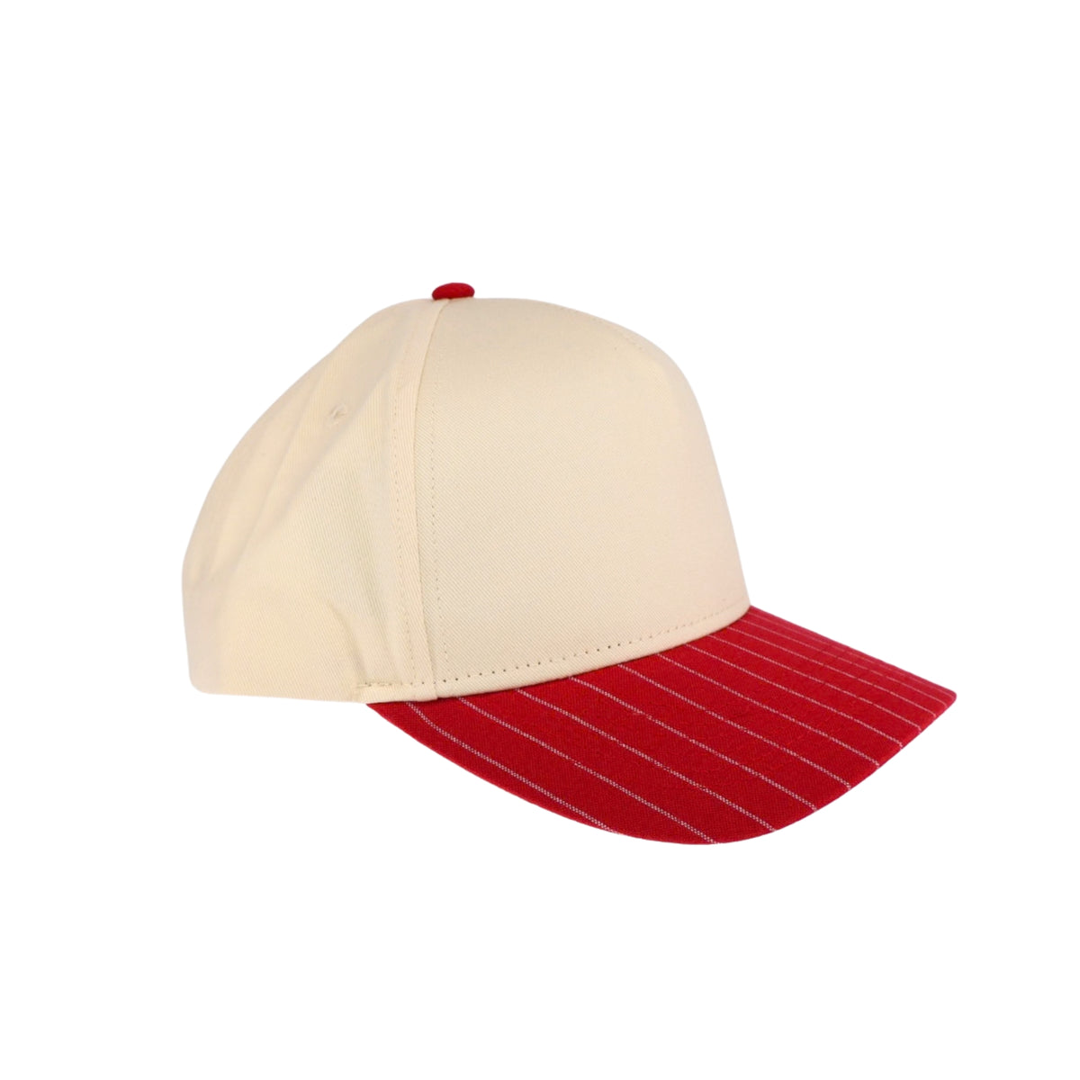 Red Wide Stripe Trucker Hat (Blank)