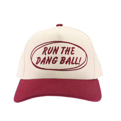 Run The Ball Embroidered Trucker Hat