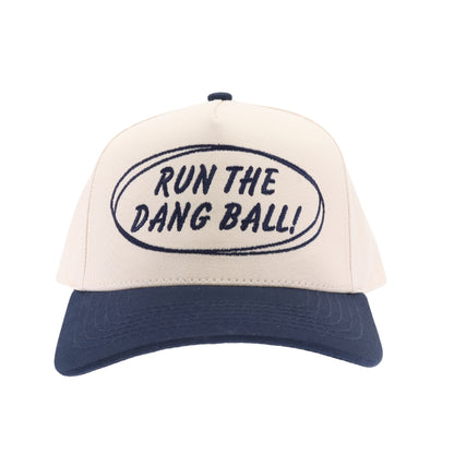 Run The Ball Embroidered Trucker Hat