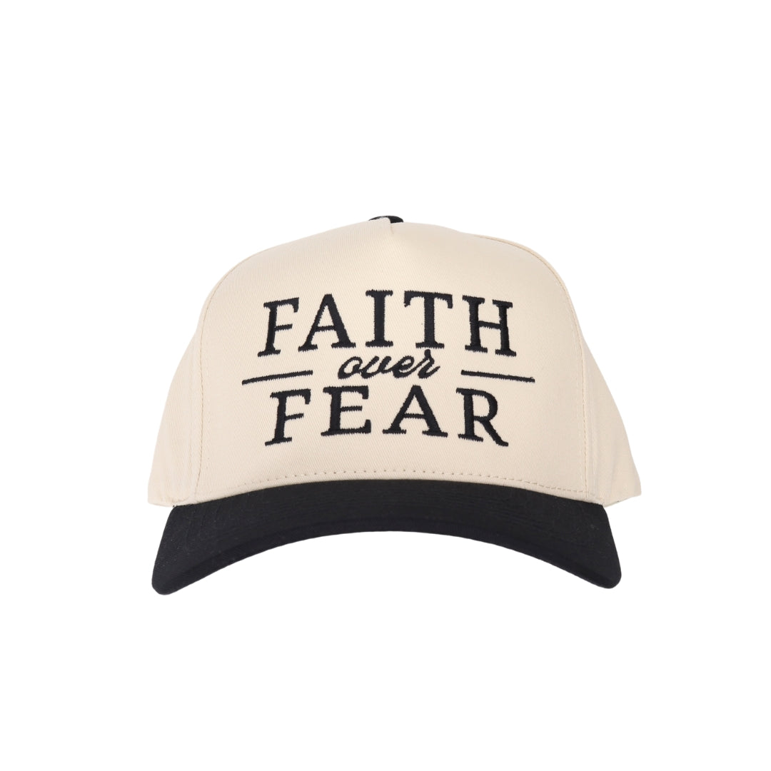 Faith over Fear Embroidered Trucker Hat
