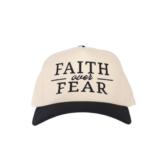 Faith over Fear Embroidered Trucker Hat