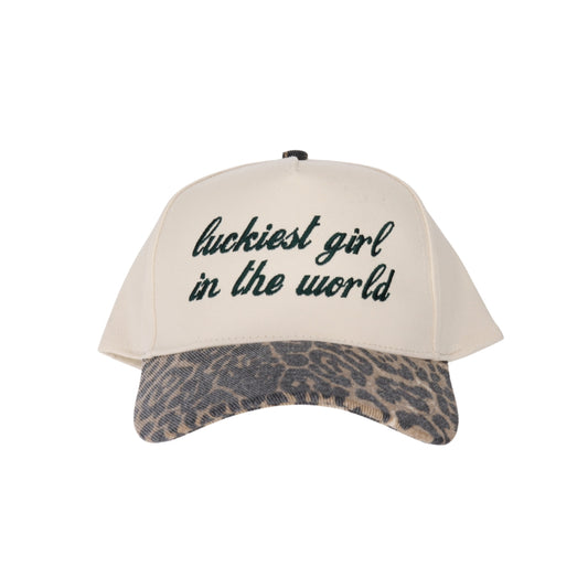 Luckiest Girl Canvas Trucker Hat