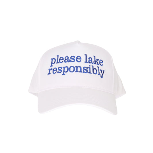 Lake Responsibly Embroidered Trucker Hat