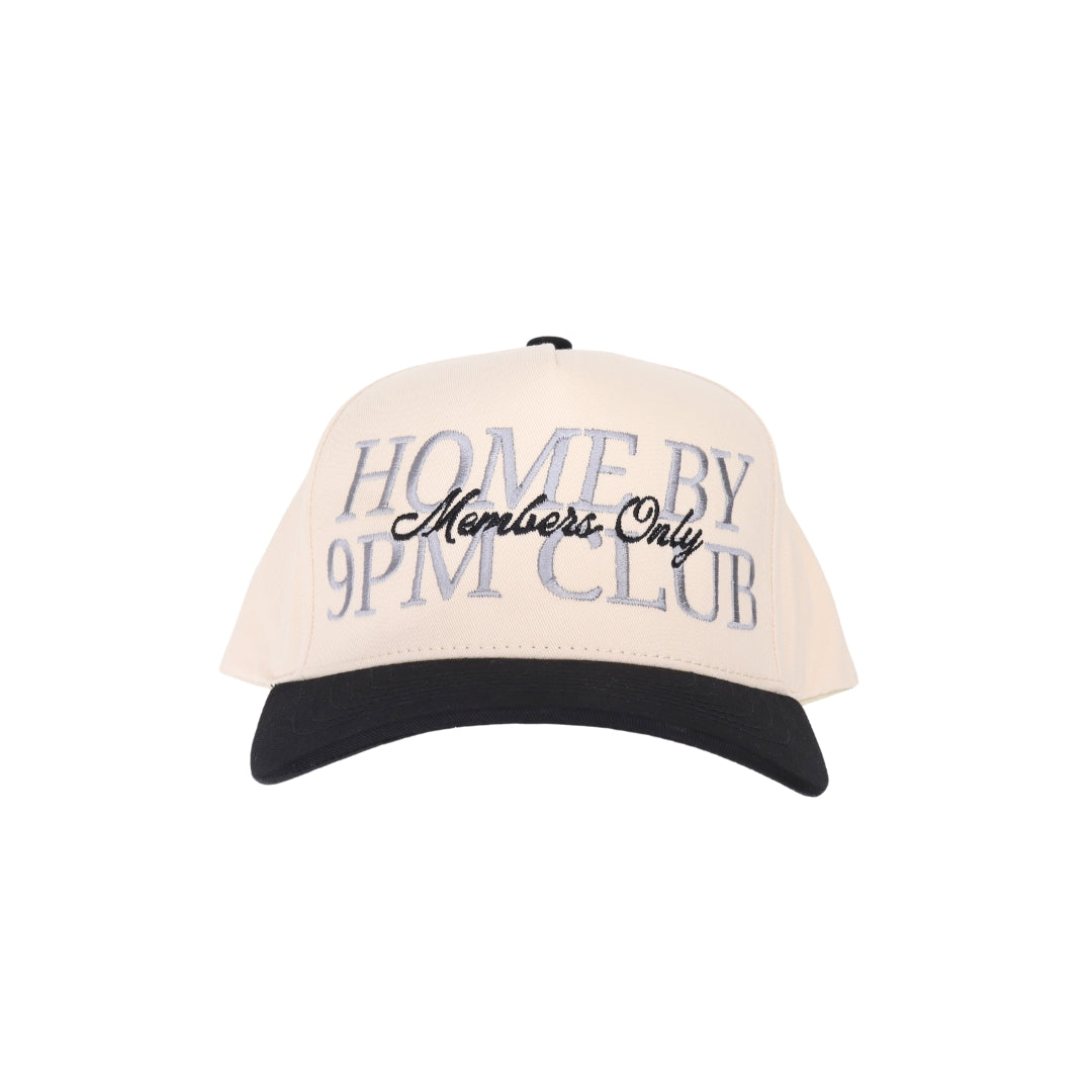 Home by 9PM Embroidered Trucker Hat