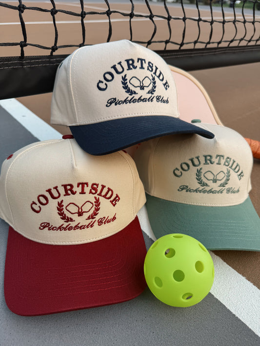 Courtside Pickleball Embroidered Trucker Hat